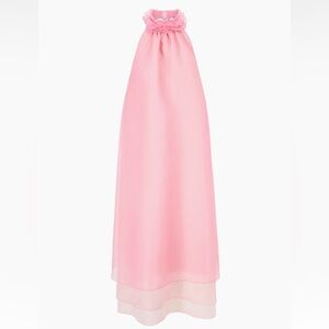 STAUD Oleander Organza Halter Dress